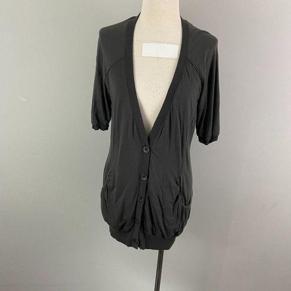 WILFRED Charcoal Grey Button‎ Down Cardigan - Picture 2 of 8